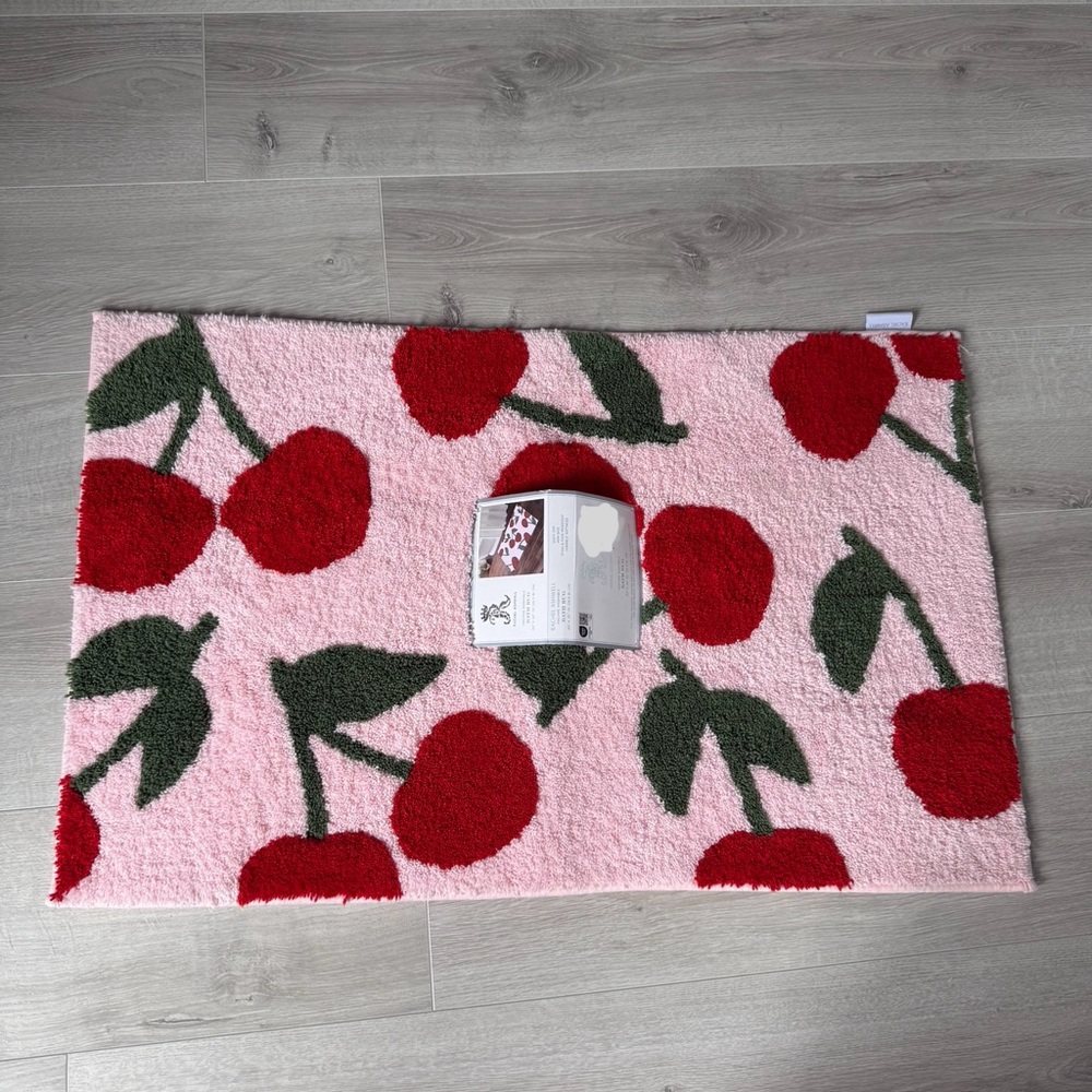 NWT Cherry Bath Rug